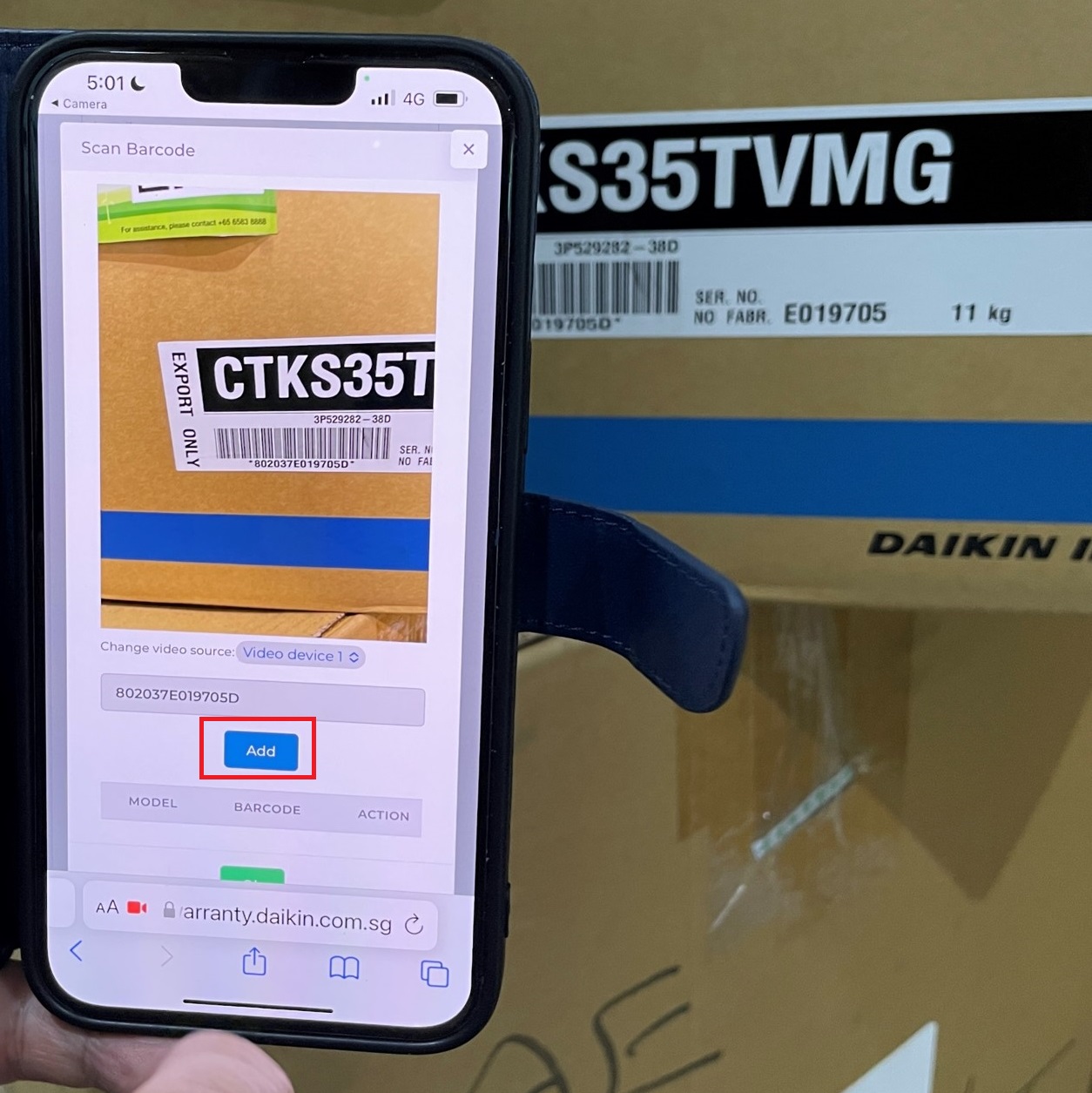 E Warranty Daikin
